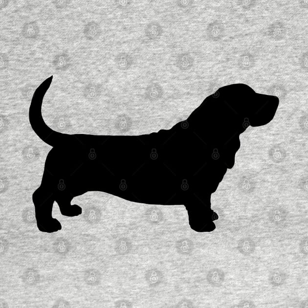 Basset Hound Silhouette by Coffee Squirrel